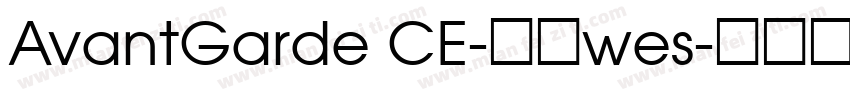 AvantGarde CE-粗体wes字体转换